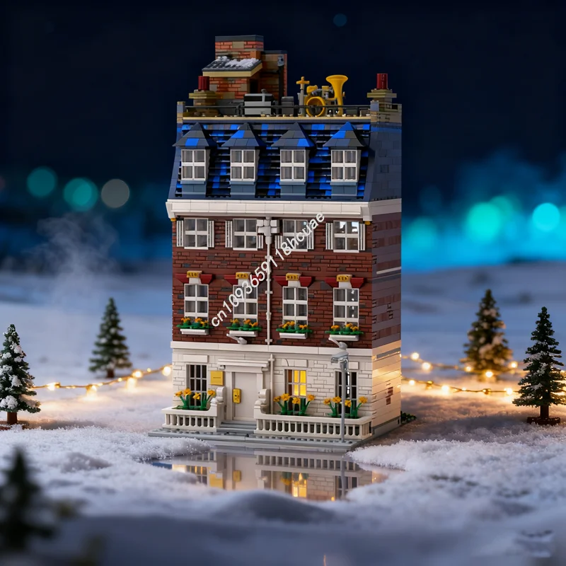 4192 قطعة MOC البيتلز على السطح الحفل وحدات نموذج اللبنات هدايا عيد الميلاد البناء لتقوم بها بنفسك فكرة الاطفال اللعب عيد ميلاد