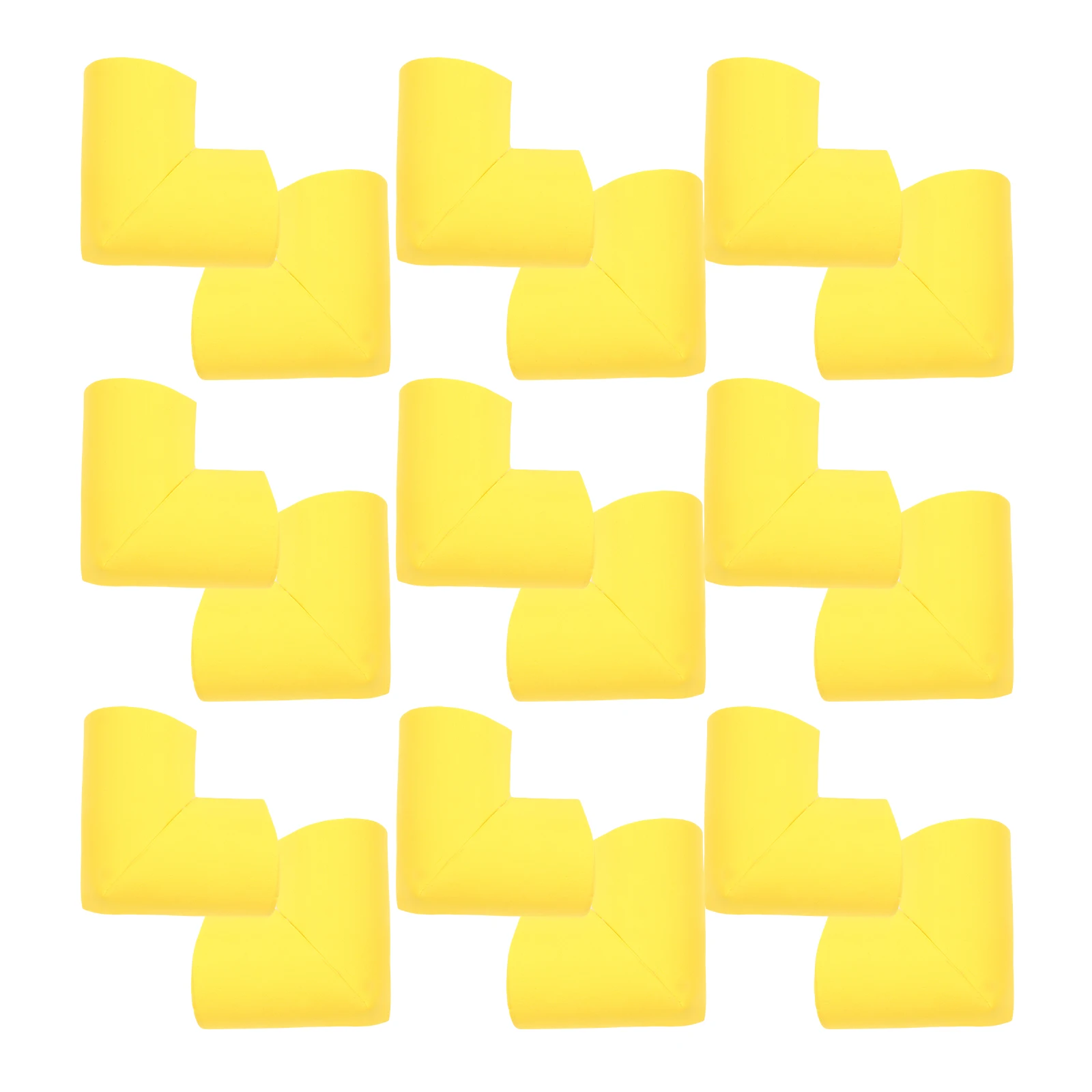 

50 Pcs Anti Collision Corner Protectors Furniture Table Desk Yellow Safety Baby Home School Kindergarten Child Proof NBR Sturdy