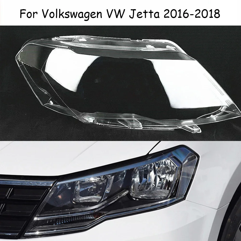 

For VW new Jetta 2016 2017 2018 Headlamp Transparent Cover Lampshade Headlight Shell Lens Plexiglass