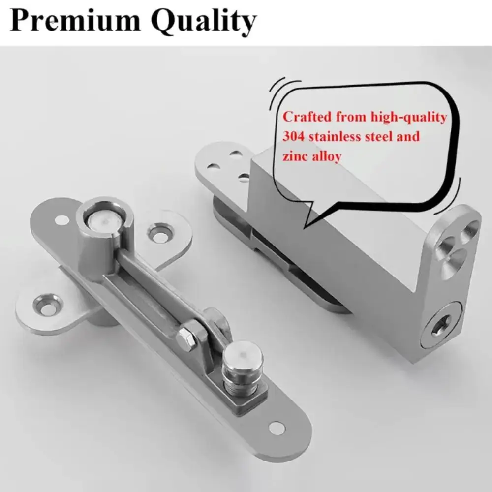 

360 Degree Rotating Door Pivot Hinges Soft Close Spring Hydraulic Automatic Invisible Door Hinges Metal Heavy Duty Positioning