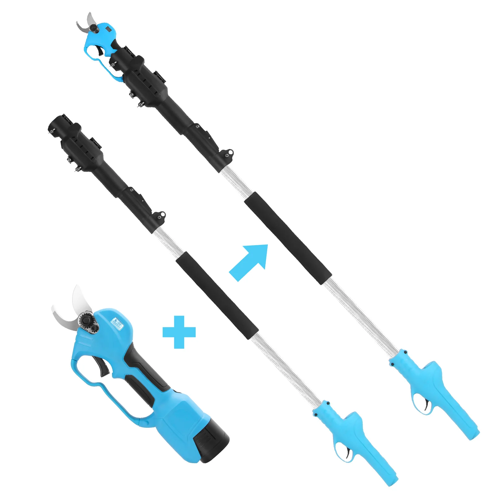 28 مللي متر مقصات التقليم الكهربائية شاشة LCD عرض المقلم الكهربائي مع بطارية ليثيوم فروع شجرة الفاكهة التقليم القاطع