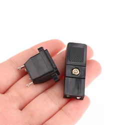 Two-wire Electric Screwdriver Plug 2-core Power Socket DC Power Plug Connector 2 Pins Black Small Two-wire Plug