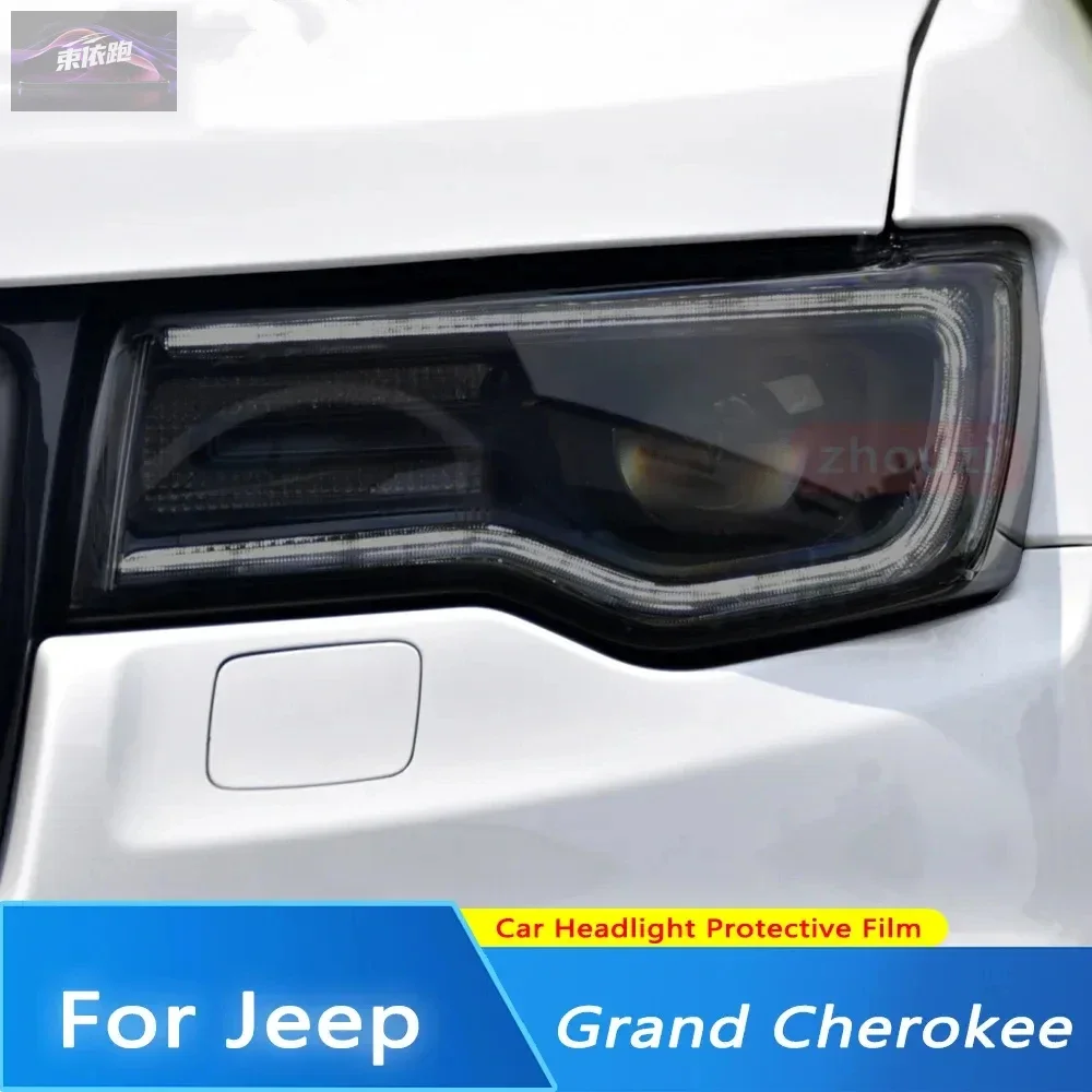 

Car Headlights Taillights Protective Film For Jeep Grand Cherokee WK2 2014-2020 Front Anti Scratch Black Transparent TPU Sticker