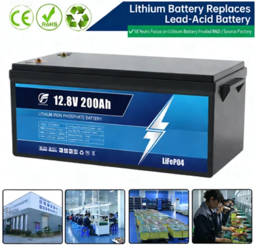 

Литий-железо-фосфатный аккумулятор JULI 12.8V, аккумулятор для хранения энергии, модифицированный свинцово-кислотный аккумулятор для автодомов, перезаряжаемая литий-ионная батарея на заказ