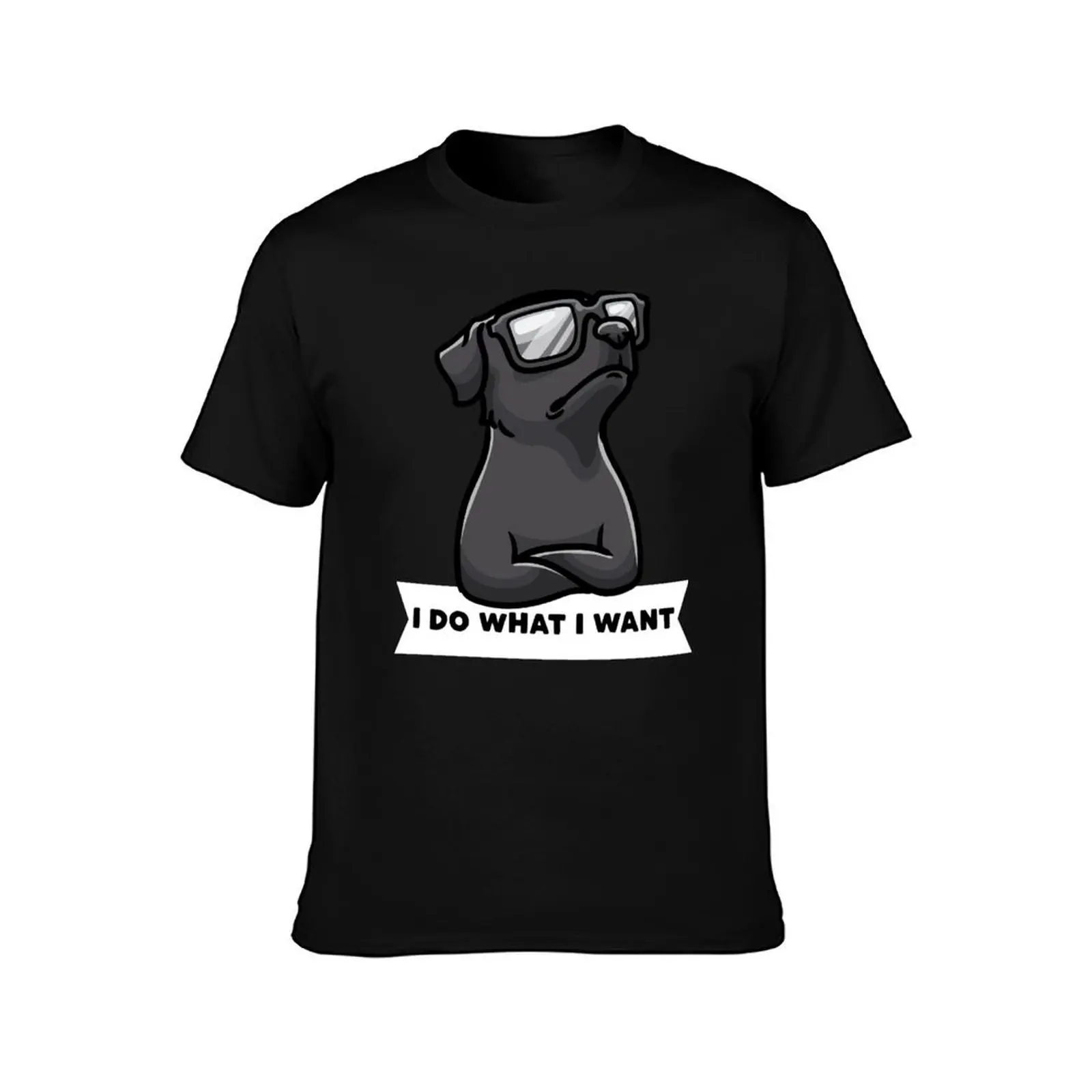 Patterdale terrier I Do What I Want Stubborn Dog T-Shirt Non-Shrink Basic Cotton T-Shirt