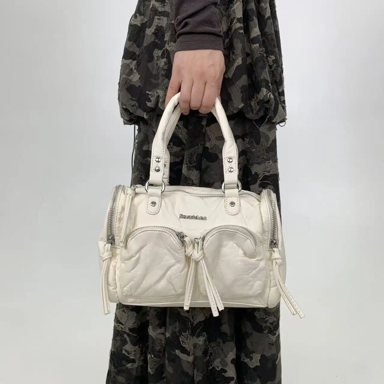 

Venn Angel Women Small Handbags Satchel Top-handle Handbag PU Shoulder Bag Fashion Dumpling Pack Multi-pockets Evening Bag