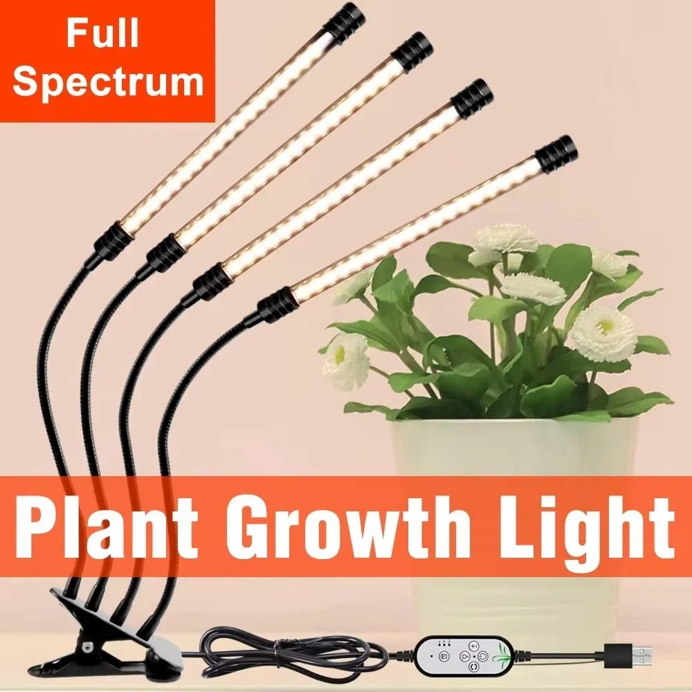 

Full Spectrum LED Grow Light Indoor Plant Hydroponics Flower Seeds Cultivation Phytolamp With Timing Function For Plant Growbox