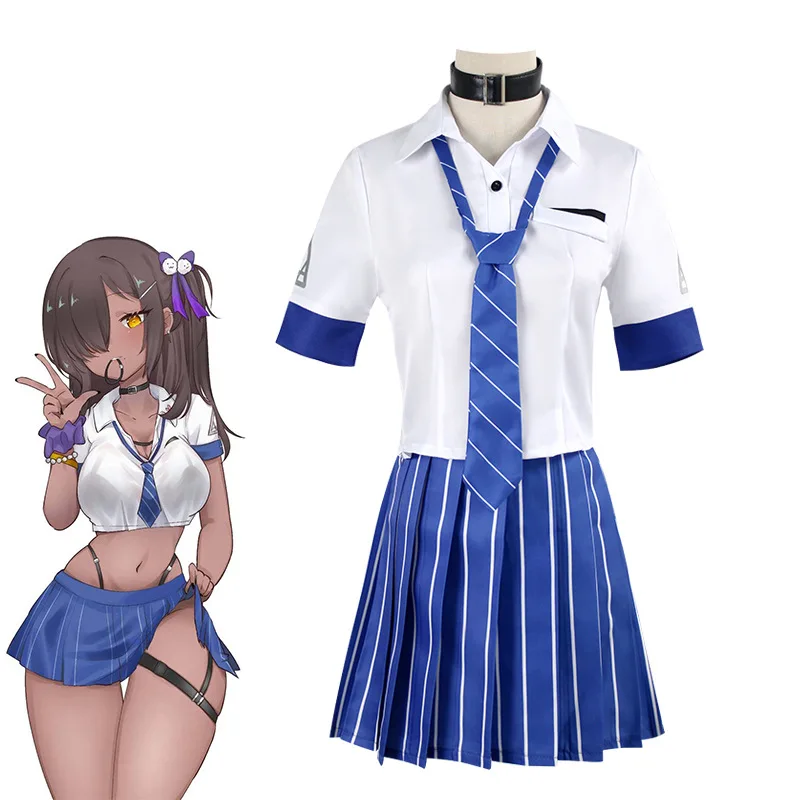 

Костюм для косплея из игры NIKKE «богиня победы» Naga костюм JK Униформа костюм матрос рубашка юбка Женский костюм для вечеринки на Хэллоуин