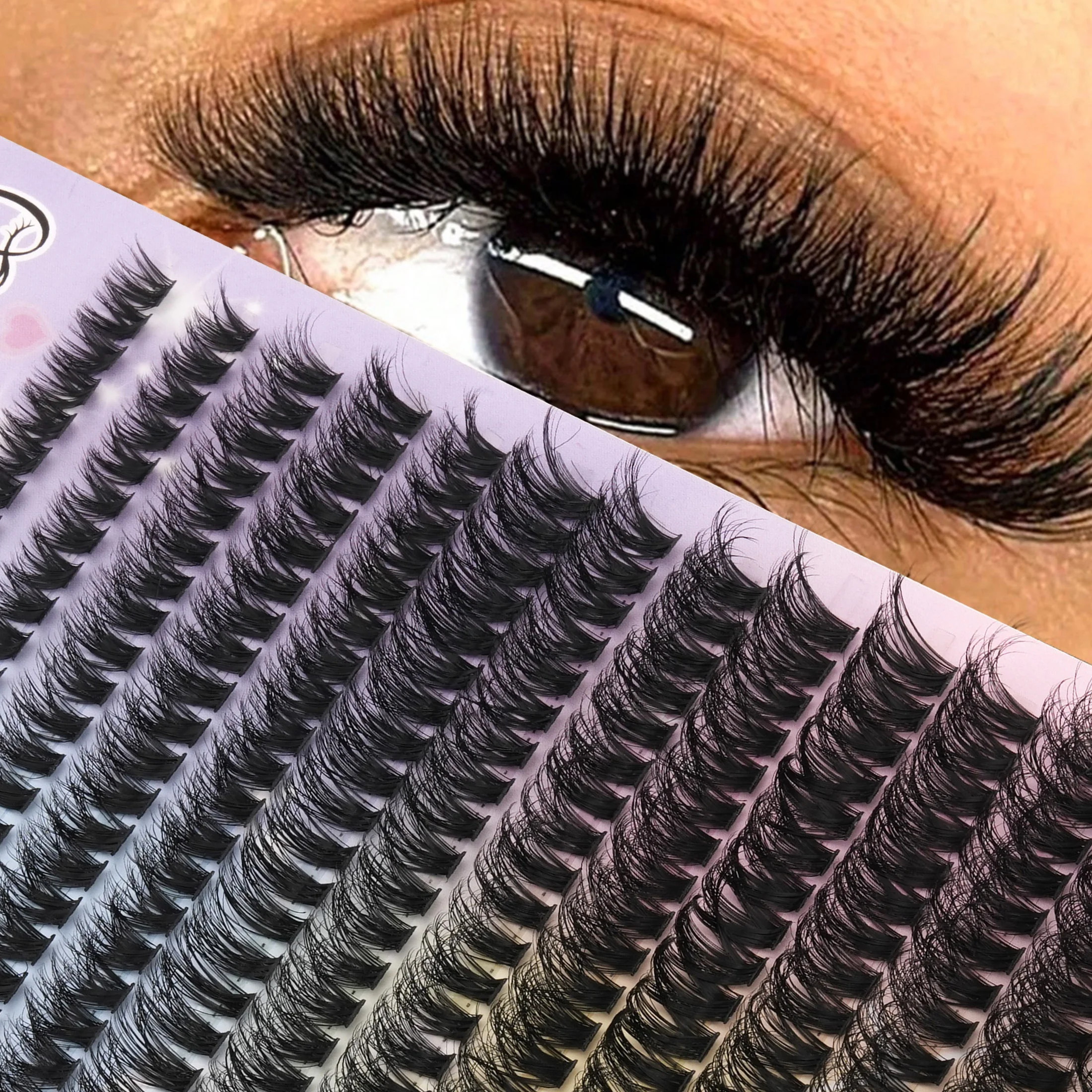 Fluffy Volume Lash Clusters In - Lashes Eyelash Extension 评论和价格