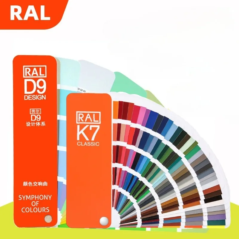 RAL Color Card Raul Standard Chart RAL-D9 Designer Compact Edition RAL-K7 Original Version Color Symphony Professional Reference