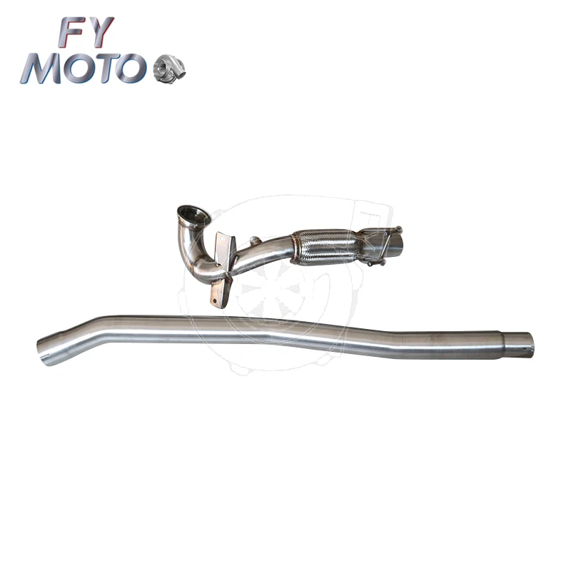 Performance Exhaust Downpipe 3 Inch Pipe Compatible With 2015+ Audi S3 A3 VW Golf R EA888 TSI Left Right Hand Drive