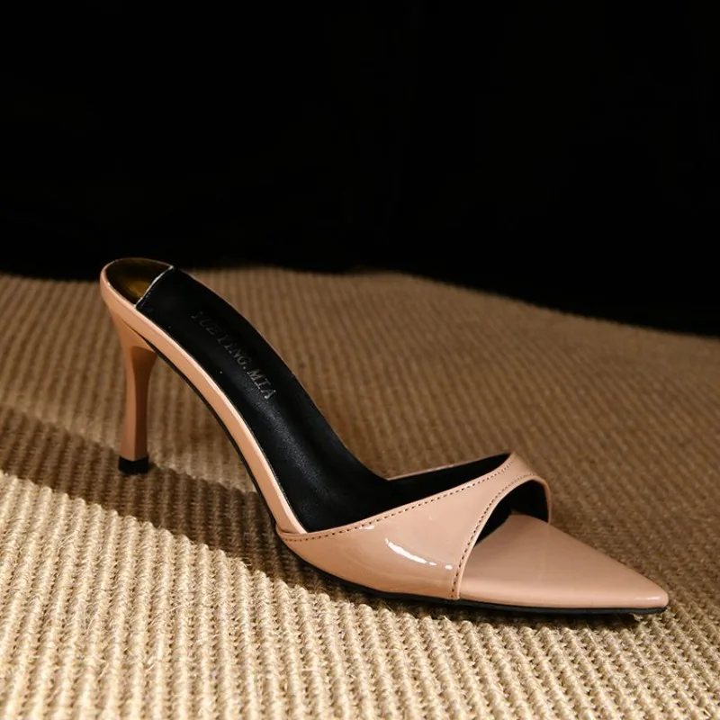 Party Ladies Thin High Heels Sandals Shoes Female Ankle Strap Footwear Fashion Pointed Toe Women Heels Sandals Pumps Shoes image 5