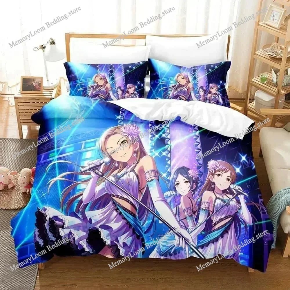 

THE IDOLM@STER Cinderella Girls Starlight Stage Bedding Set Single/Queen/King Size 3D Print Duvet Cover Bed Sheet Soft Set