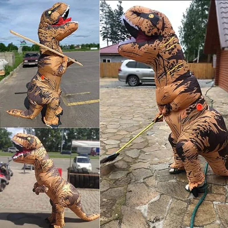 Inflatable Dinosaur Costumes for Adult Dinosaur Halloween T rex Costume for Adults