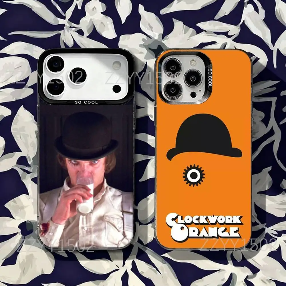 

A C-Clockwork Orange Phone Case For iPhone 17,16,15,14,13,12,X,8,Pro,Max,Plus,SE4,Air,Mini HD Black IMD Matte