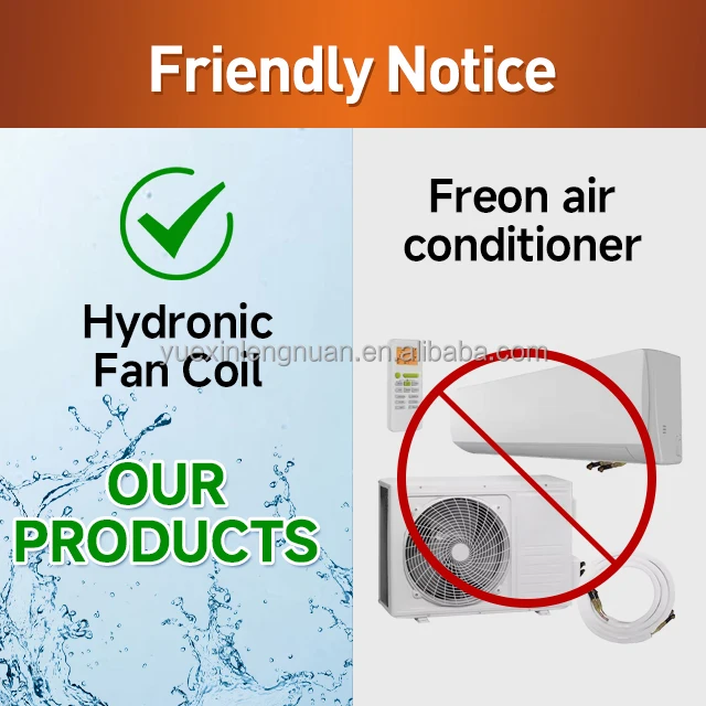 Ultra-Thin Hydronic Embedded Slim Fan Coil Unit