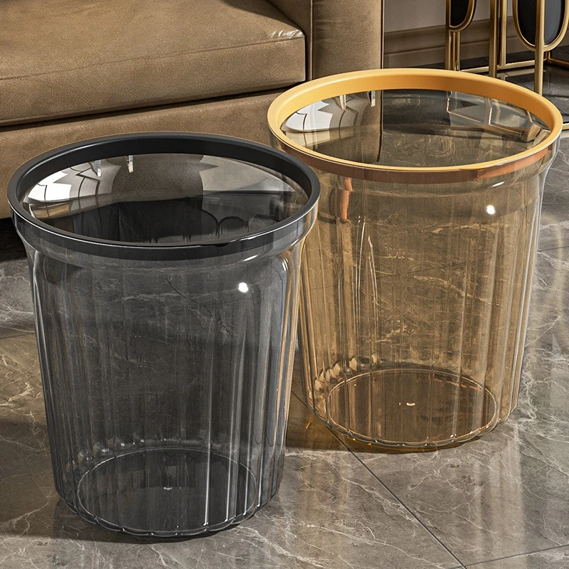 

Роскошный мусорный бак для дома, офиса, ванной комнаты, спальни с пресс-кольцом, бытовой мусорный бак для гостиной, туалета