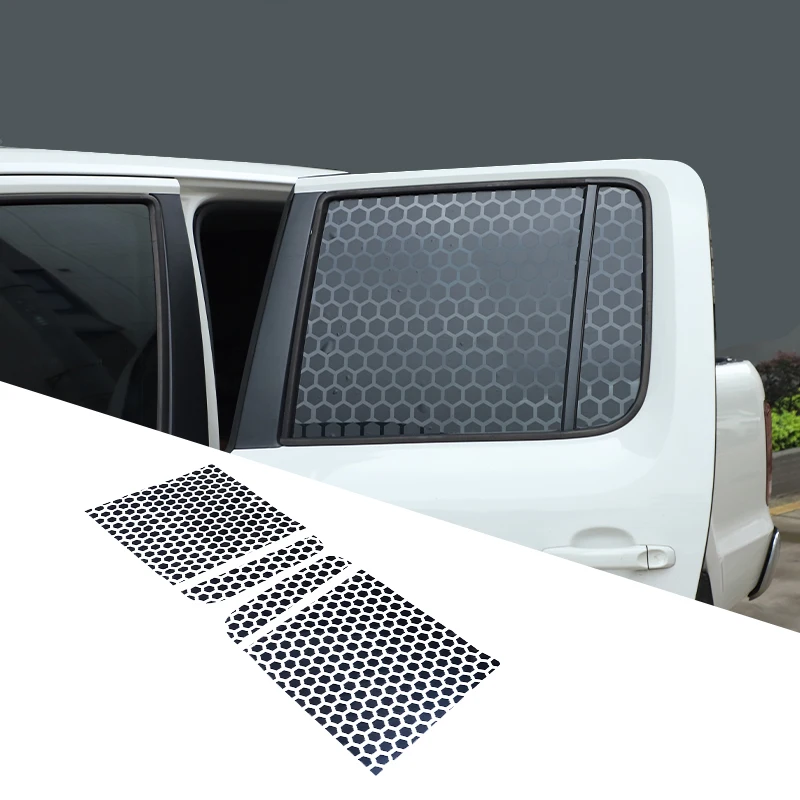 For VW Volkswagen Amarok 2011-2018 PVC Car Rear Door Window Post Vinyl Stickers Window Stickers Trim Accessories