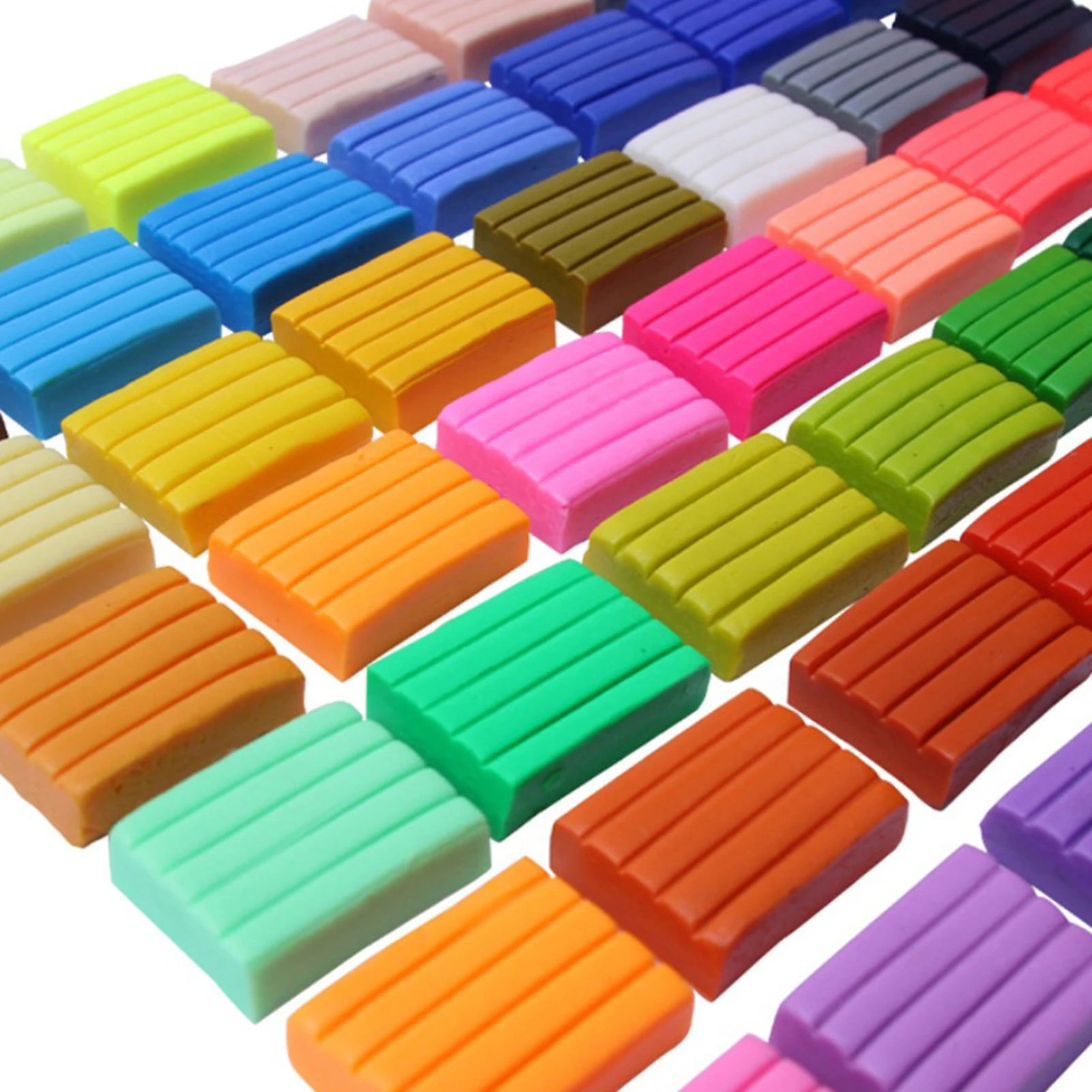 24 Farben kleiner Block-Polymer-Ton, DIY-Farbton-Set mit Modellierwerkzeugen, mit Bildhauerei-Werkzeugen, sicher für Kinder, Künstler