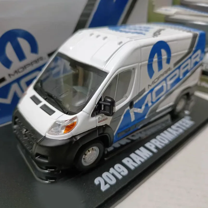 

Масштаб 1:43, 2019 Mopar Promaster Ram Trury Van, реплика из сплава, игрушечный автомобиль, статическое украшение, подарок, сувенир, классический