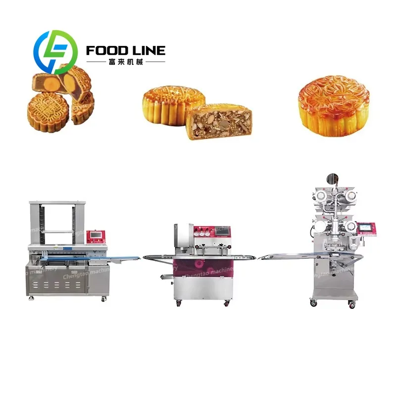 High-Speed Automatic Multifunctional Mooncake System New Bakeries Restaurants Food Shops Producing Dough Fruit Output Flour