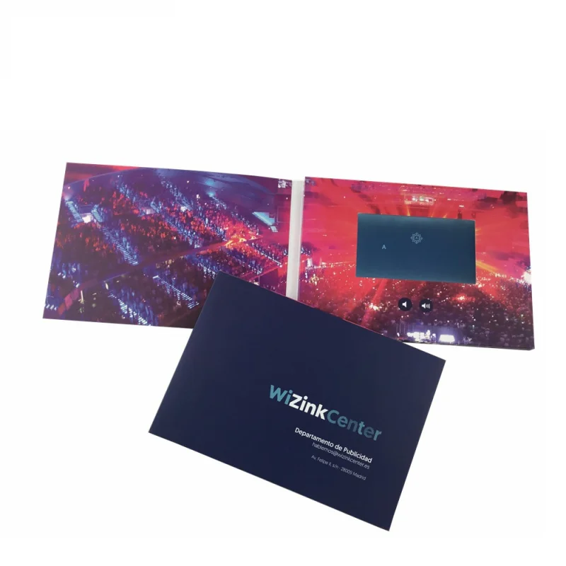 Customized. Factory Direct Supply Video Greeting Card 5inch Customizable IPS Screen Magnetic Switch Video Brochure