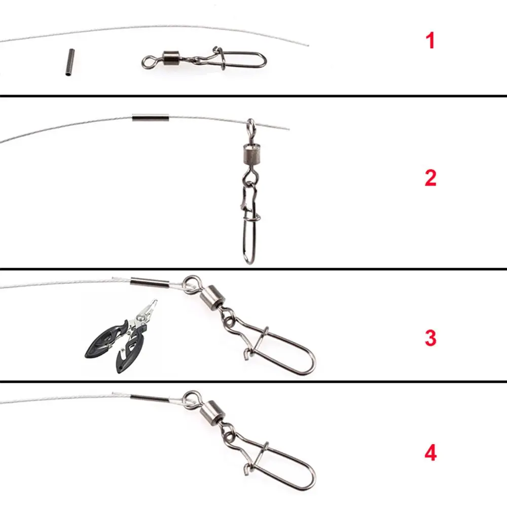 100 Stks/partij Ronde Koperen Vislijn Aluminium Krimphuls Koperen Buis 1.0Mm-2.8Mm Zeevissen Accessoires Lijn Buis Connector