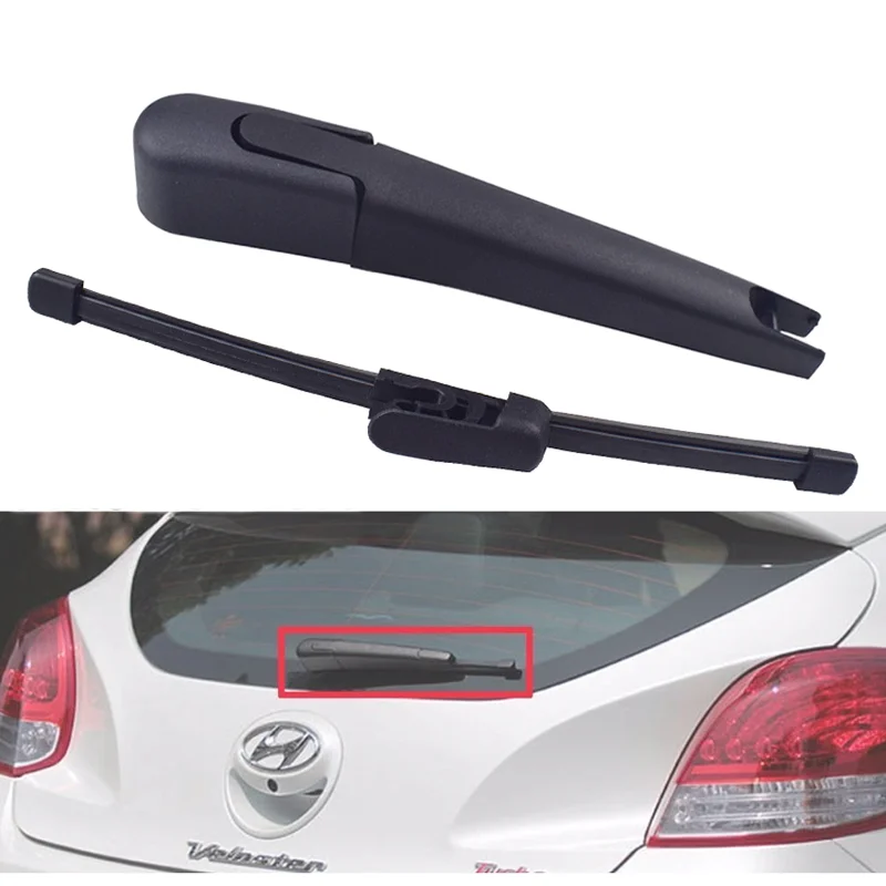 Car Rear Windshield Wiper Arm & Blade For Hyundai Veloster 2012 2013 2014 2015 Automotive External Auto Accessories