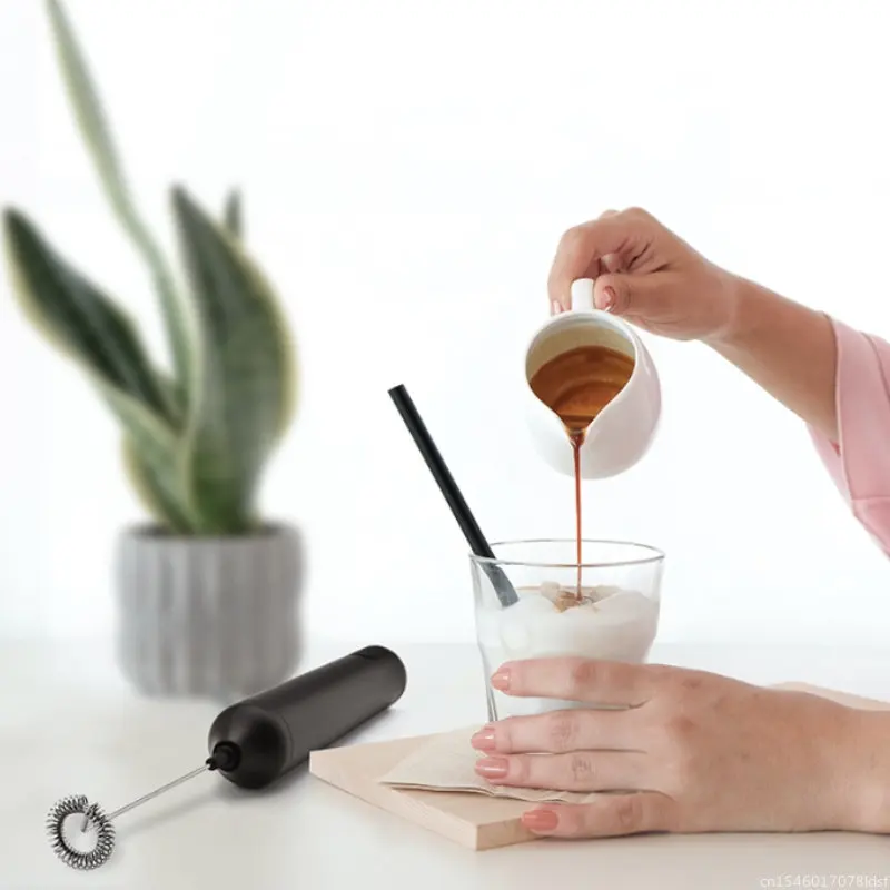 Circle Joy-Espumador de leche eléctrico, batidor de huevos con 3 engranajes de Control, Mini licuadora portátil, electrodomésticos de cocina