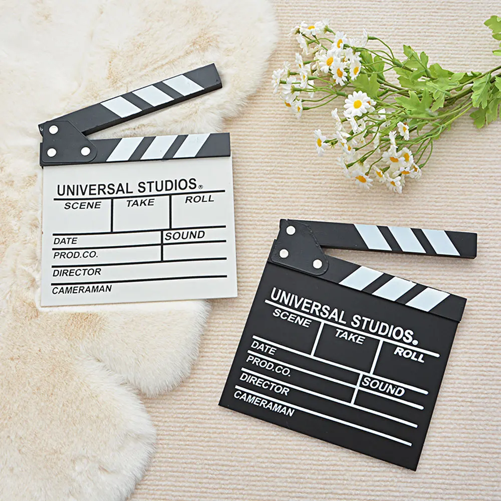 Wooden Director Board Decor, Retro Cinema Clapper, Wall Decoration, Photography Props, Bar Home Decoration, Clapperboard