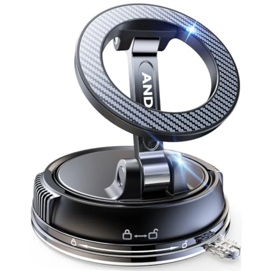 

Car Phone Holder for Magsafe [78+LBS Strongest Suction and 2400gf Magnetic] 360° Adjustable Car Phone Mount, Phone Holders for