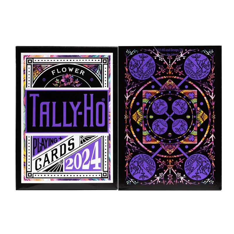 Tally-Ho Flower Playing Cards Deck Poker Size Card Games Magic Tricks