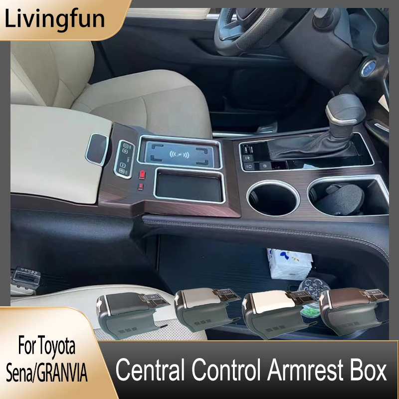 For Toyota Sienna Armrest Box Central Control Car Special Interior Decoration GRANVIA Central Armrest Box