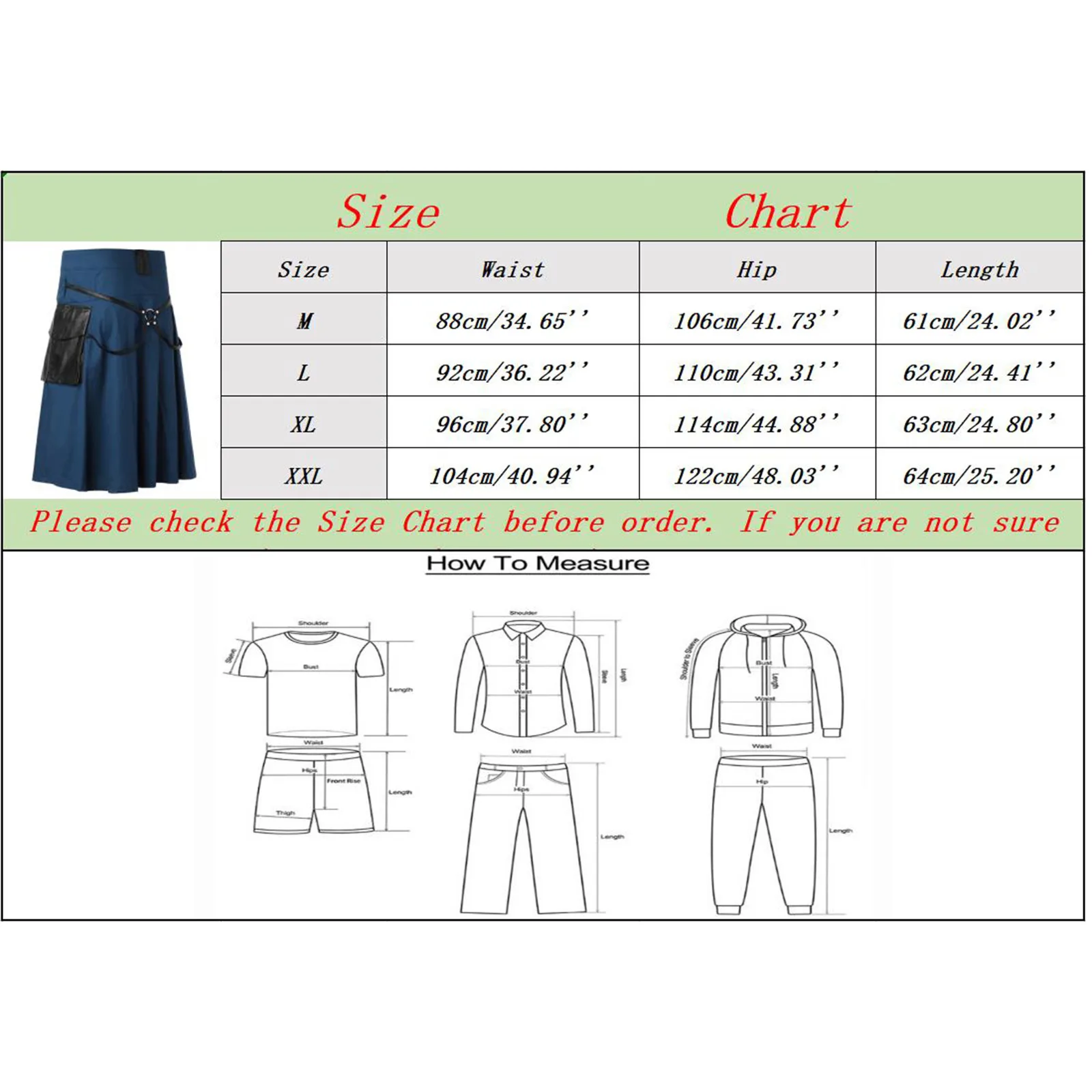 Male Scottish Style Solid Color Pocket Decorate Pleated Skirt Fashionable Casual Medieval Retro Half Bodies Skirts For Men