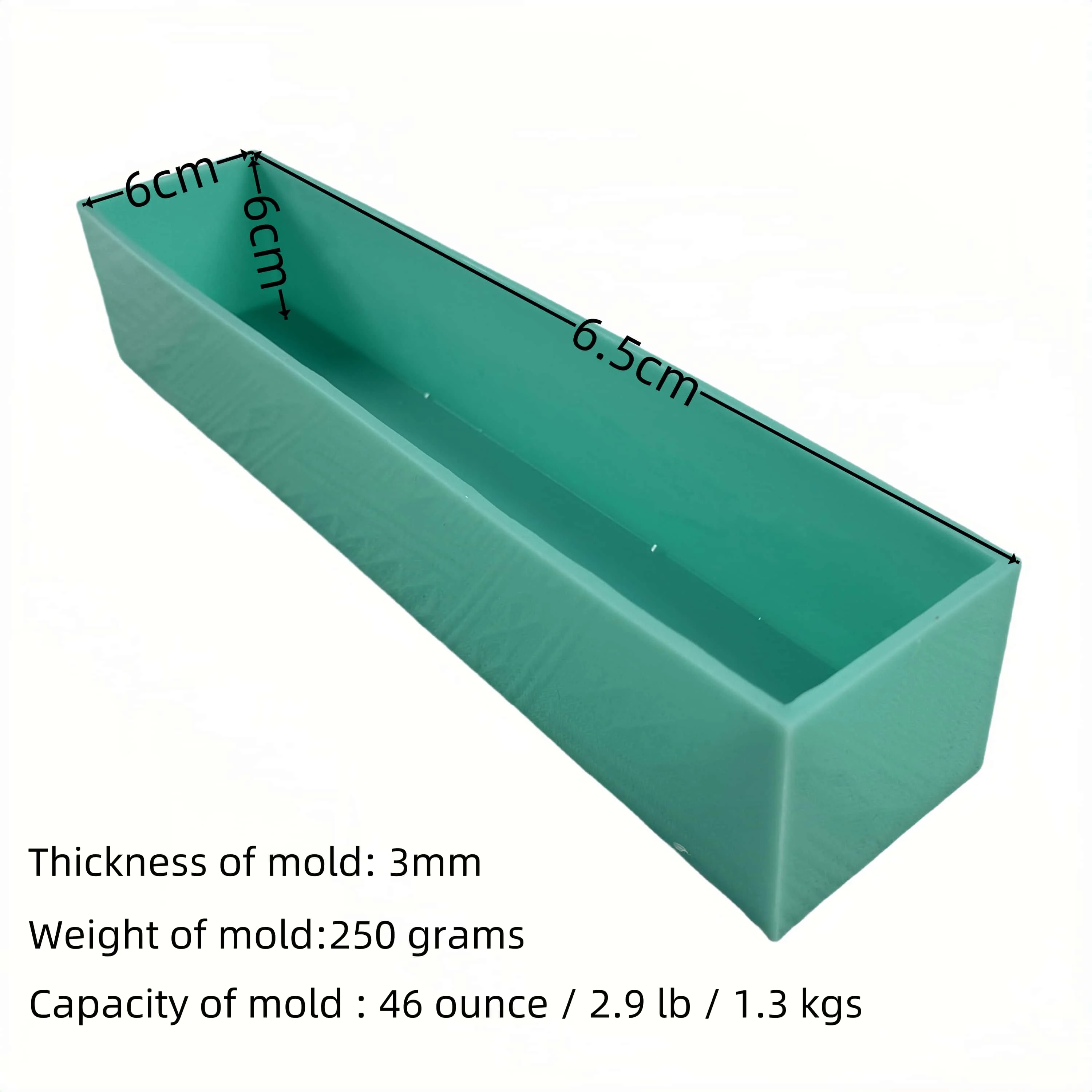 Size 335.65.60 mm,Capacity 46 ounce,Silicone Liner for Soap Making, Natural Lotion Bar Silicone Soap Mold