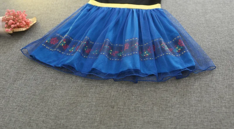 Neues Sommer-Mädchenkleid mit Kurzen Puffärmeln, Kinder-Geburtstagskleid, Halloween-Aufführungskostüm, Tüll-Partykleid H3307 – Detail 11