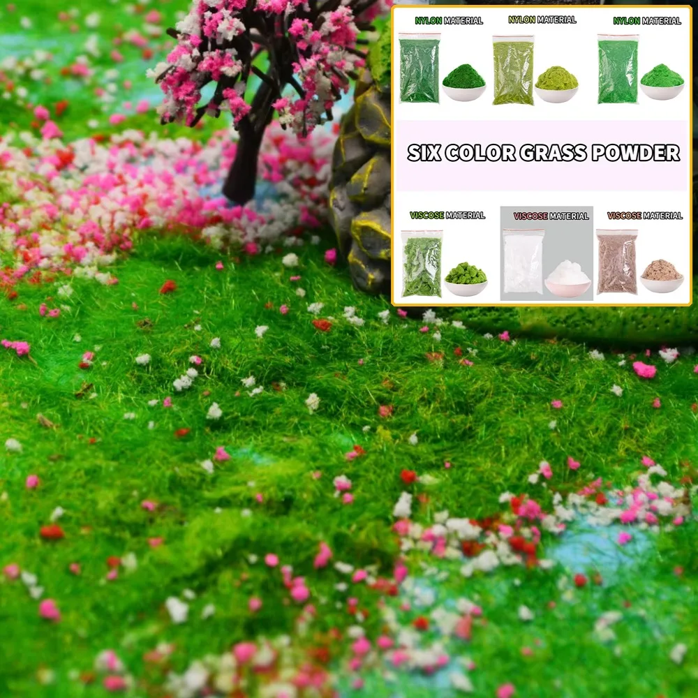 1kg 3mm Static Grass Tuft Model Terrain Powder Diy Model Making Railway Train Layout/Military Scene/Wargame/Garden Decor/Diorama