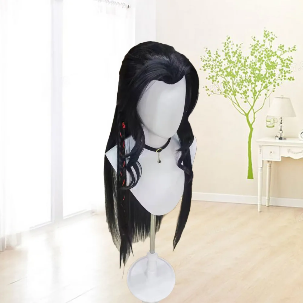 Tian Guan Fu Manga Adult Flower City Sanlang Xie Lian Black Beauty Sharp Universal Wig COS Ancient Style Rose Net