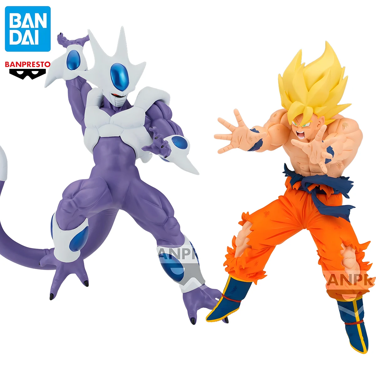 

В наличии Bandai BANPRESTO DRAGON BALL Z MATCH MAKERS SUPER SAIYAN SON GOKU VS COOLER Аниме ПВХ Фигурки Модель игрушки