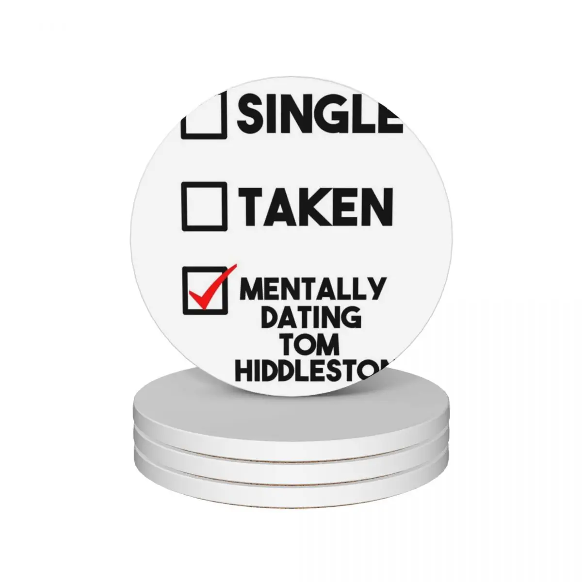 

Dating Tom Hiddleston Ceramic Coasters (Set of 4) cup holder set for drinks Coasters