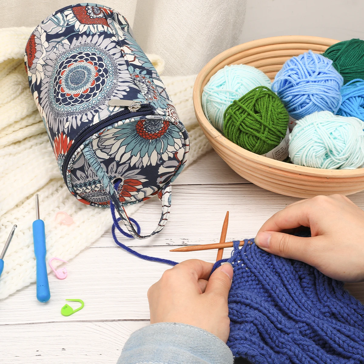 

1pc Lightweight Yarn Storage Bag for Outdoor/On-the-Go Use