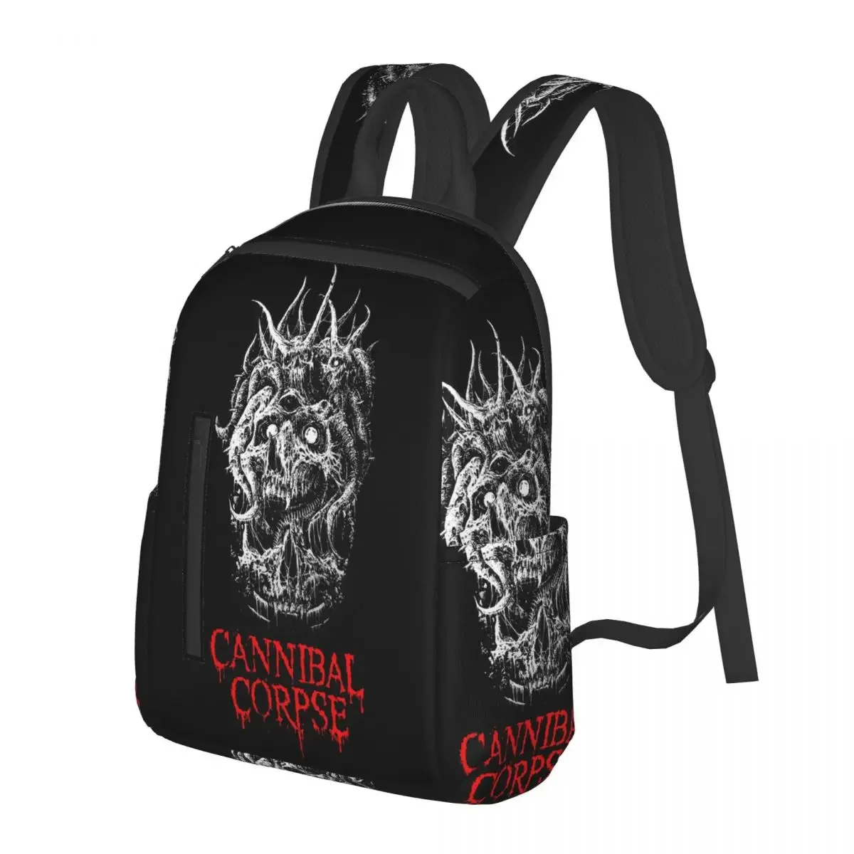 

Cannibal Corpse Metal Skateboard Student Backpack School Bag Hiking Travel Daypack for Boys Girls Fashion Bookbag Shoulder Bags