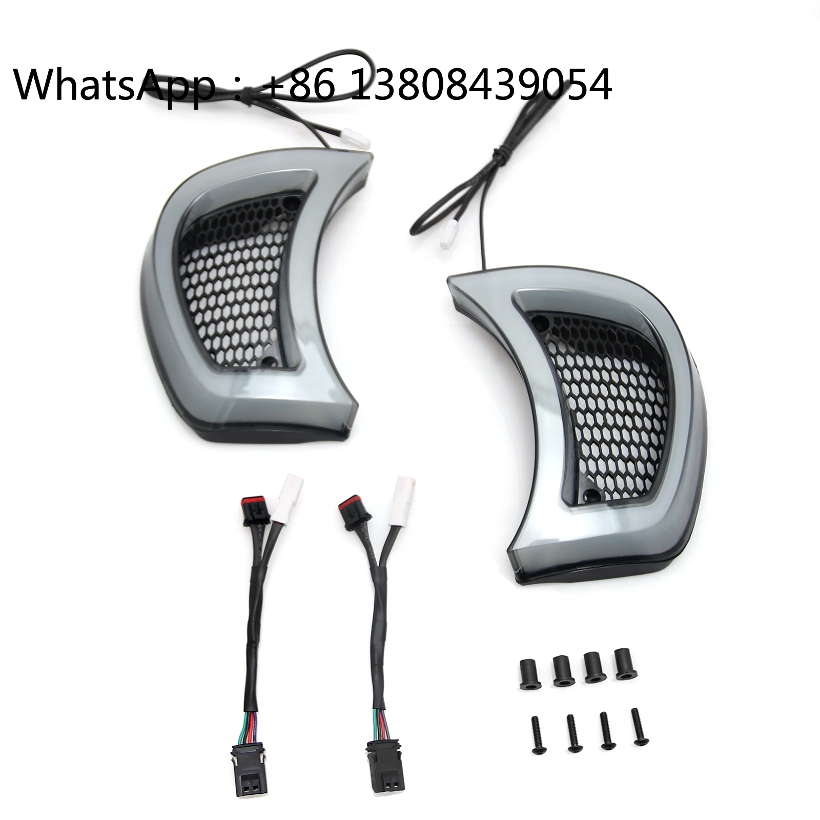 

Motorcycle Lighting System for Harley Road Glides 15-UP Tracer Headlight Vent Accent LED Indicator Side Lights
