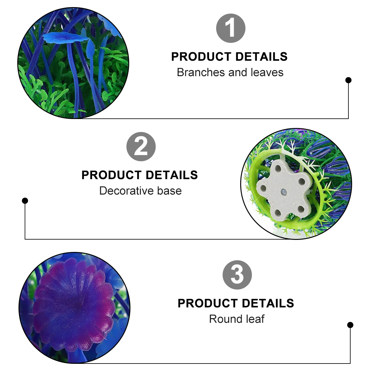 

1pcs Water Beautiful Fake Plants Plants 3D Aquatic Florals Decorations for Home Office Lightweight Elegant Non Fading