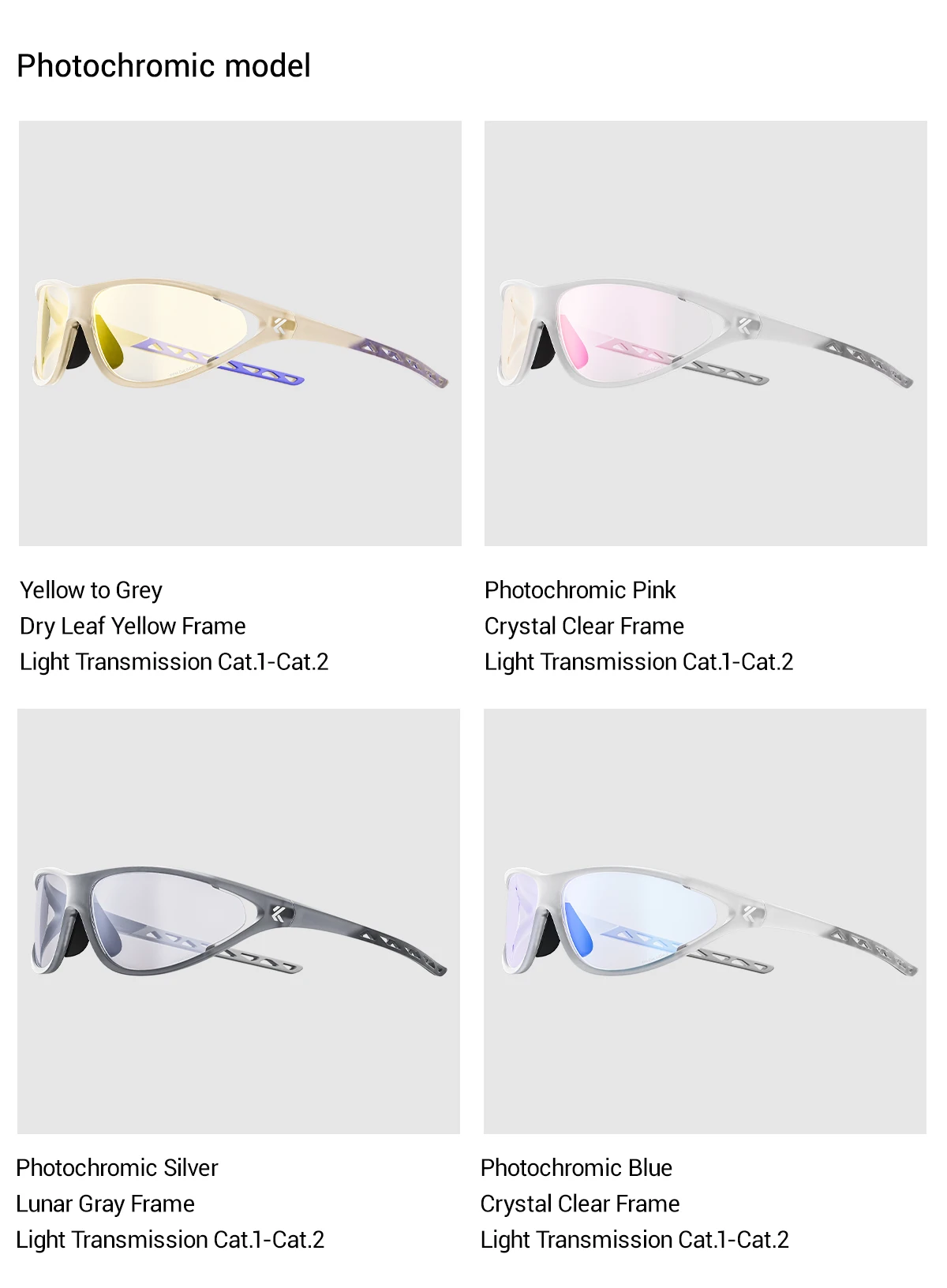 Kapvoe Neue Wander-Sonnenbrille Camping Mode-Sonnenbrille für Männer Photochrome Fahrradbrille MTB-Bike-Brille Angelbrille Sportbrille – Detail 20