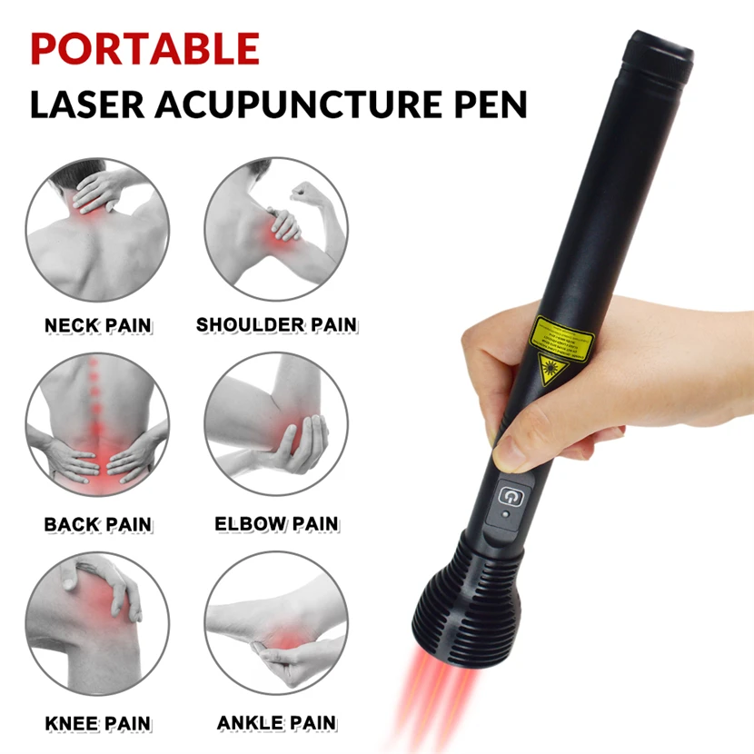 ZJKC Laser Pointer Acupuncture Pen Treatment for Dogs and Human Best Cold Laser Therapy Device for Foot Pain Relief Portable