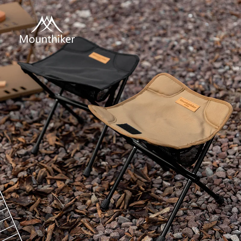 Mounthiker Ultra Ringan Luar Ruangan แบบพกพาตกปลา Camping อะลูมินัมอัลลอย Moon Pony มินิปิกนิกพับที่นั่งเก้าอี้เครื่องมือ