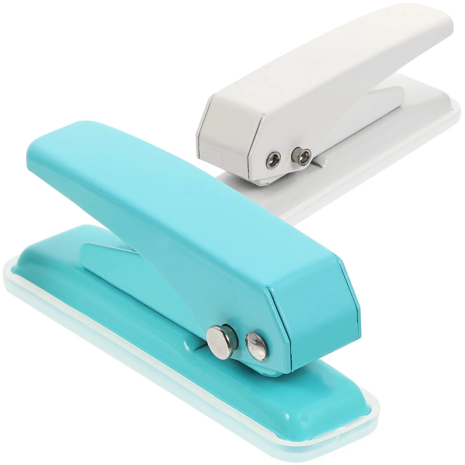 

2Pcs Hole Puncher for Paper Single Hole Punch Manual Loose Leaf Puncher for Office School DIY Craft Projects Portable Paper