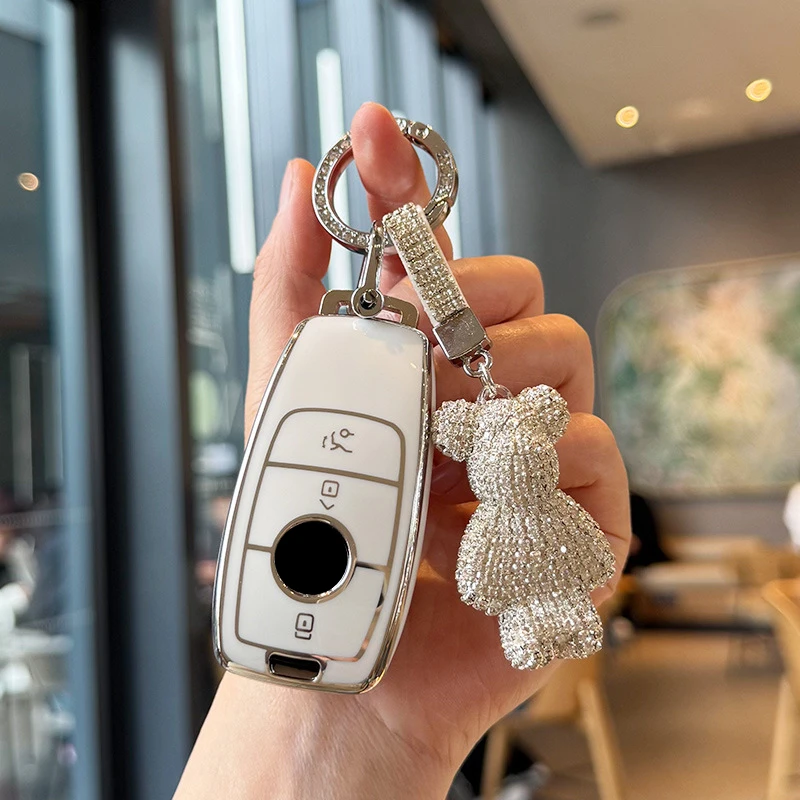

TPU Car Key Case Remote Cover Shell Holder Styling Fob For Mercedes Benz A B C E S Class S400L CLA CLS GLC GLE GLS EQE EQS 2025