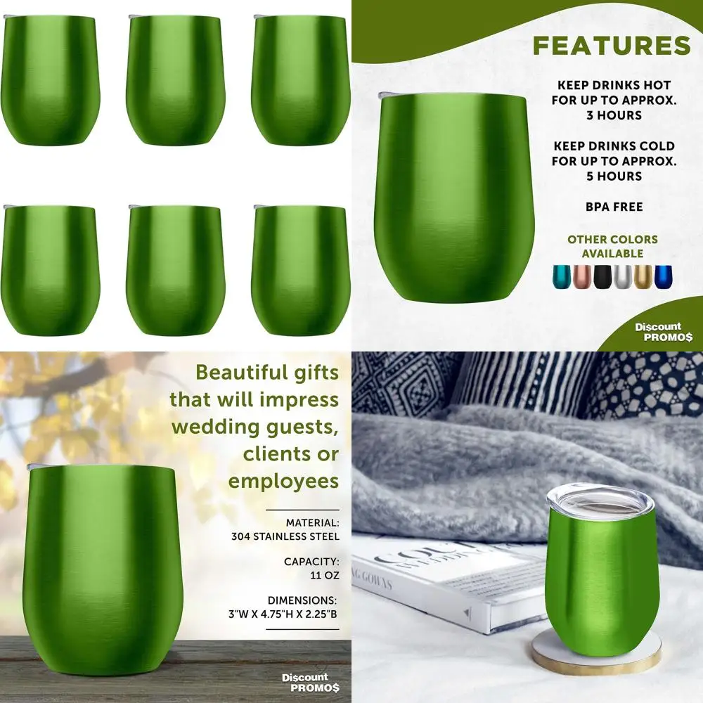 11 Oz Stemless Wine…